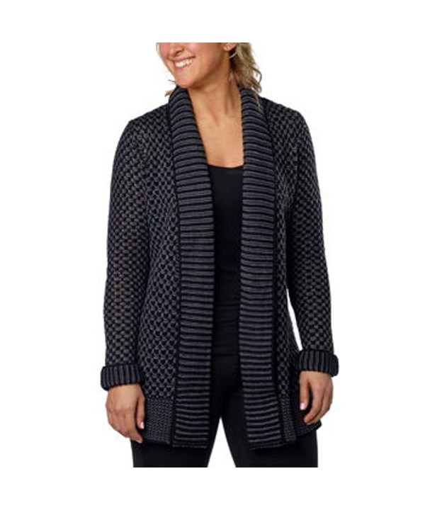 Matty Womens Collar Cardigan Charcoal