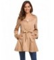 Bifast Ladies Flare Trench Khaki