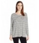 Karen Kane Womens Drop Shoulder Stripe