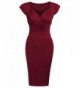 Elesol Summer Sleeve Bodycon Burgandy