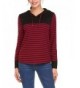 Bulges Womens Striped Pullover Sweatshirt