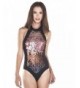 iHeartRaves Cascade Glitter Backless Bodysuit