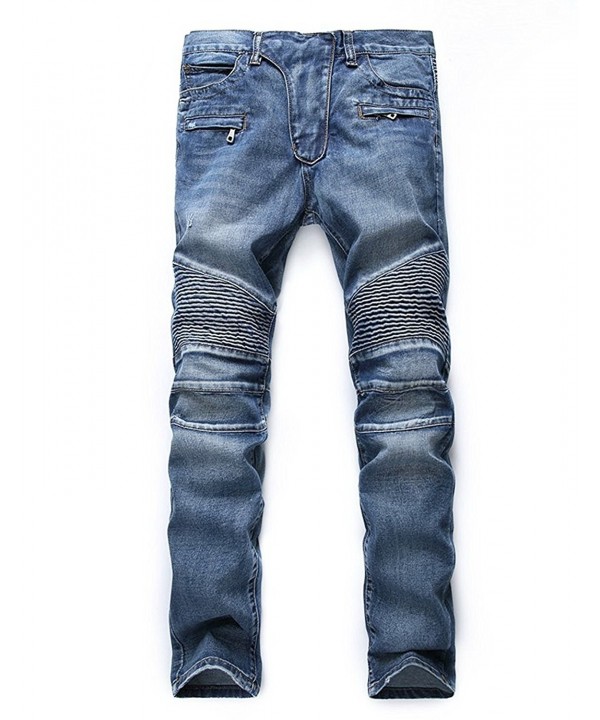 Upreface Distressed Destroyed Zipper Biker