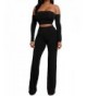 AVINE Jumpsuit Bandeau Trousers Sleeve Black