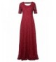 Huafeiwude Womens Evening Dresses Burgundy