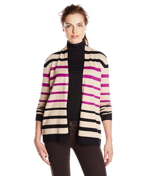 Knits Hampshire Womens Striped Raspberry