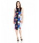 XOXO Womens Printed Sheath Dress