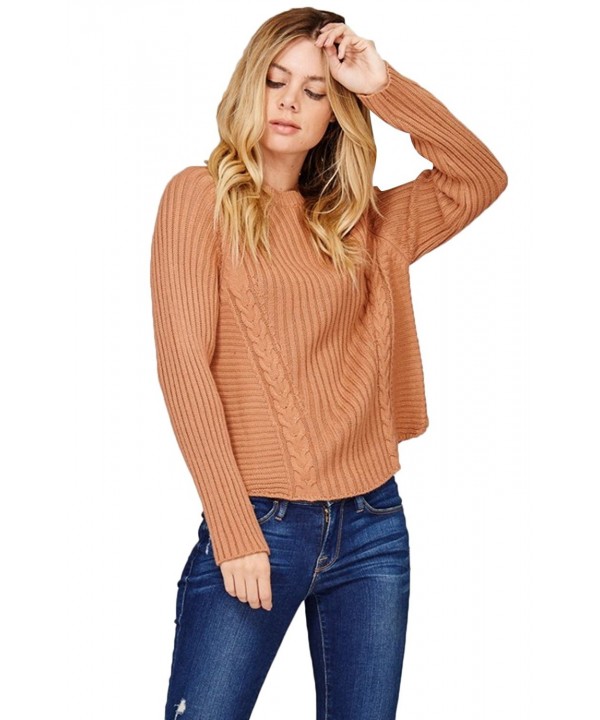 BodiLove Womens Pullover Oversize Sweater
