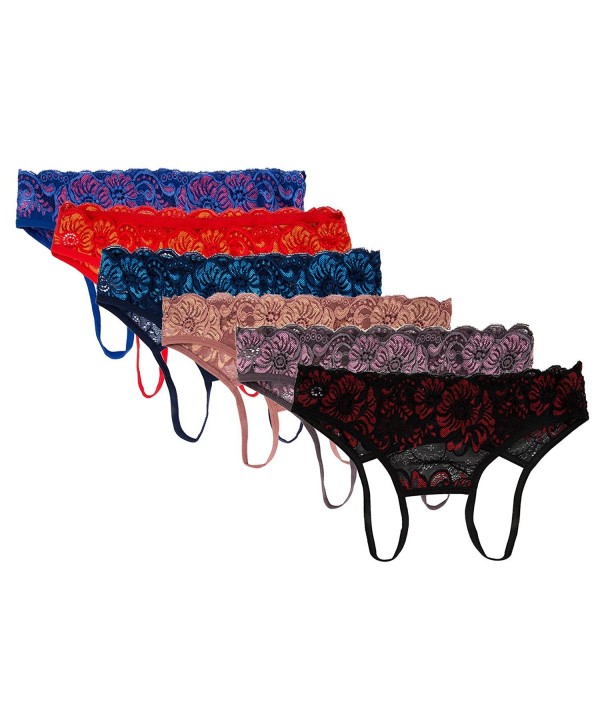 Women Crotch Floral Lingerie Underwear