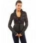 PattyBoutik Womens Marled Cardigan Black