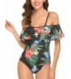 Halife Shoulder Monokini Swimsuits Pineapple