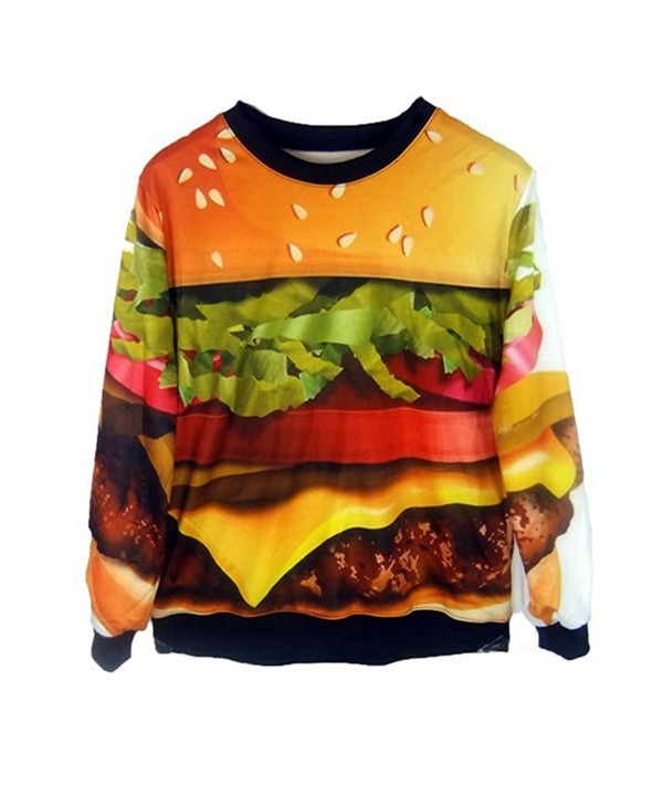 Pink Queen Hamburger Pullover Sweatshirt