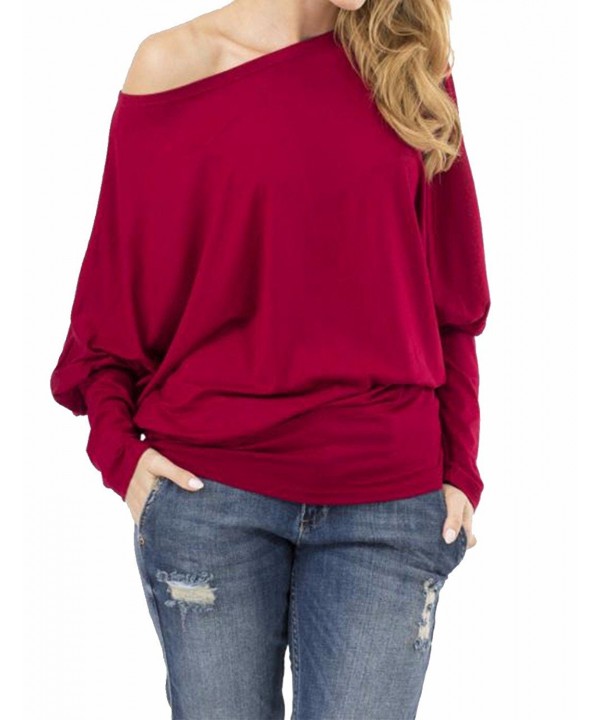 Sexyshine Womens Autumn Batwing Off Shoulder