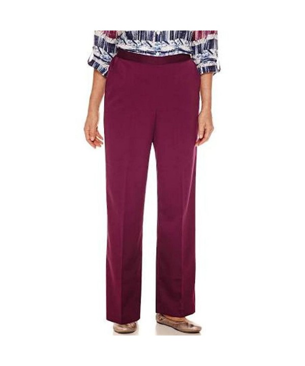 Alfred Dunner Womens Corduroy Purple