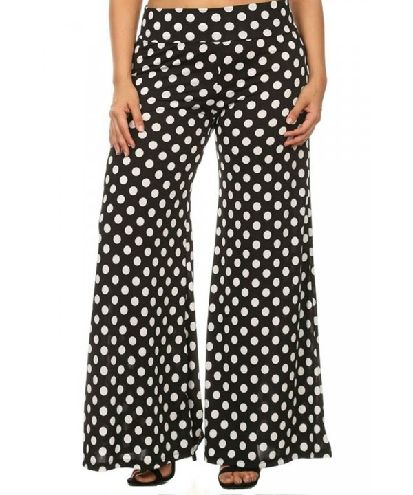 Moa Womens Palazzo Pants Polka