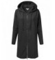 Doublju Oversized Longline Zip Up Charcoal