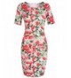 Meaneor Womens Floral Sweetheart Sleeve