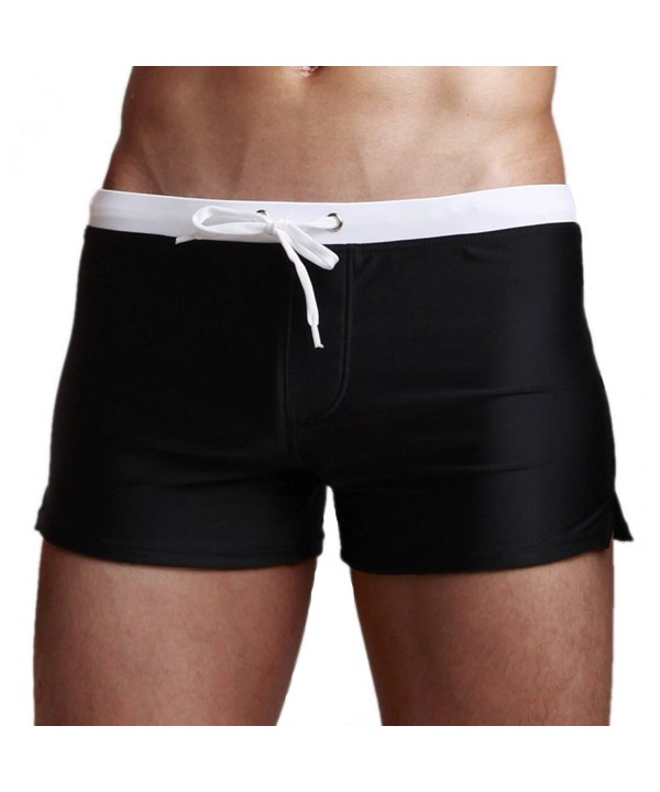 Men's Swim Trunks Briefs Board Shorts Swimwear with Zipper Pocket ...