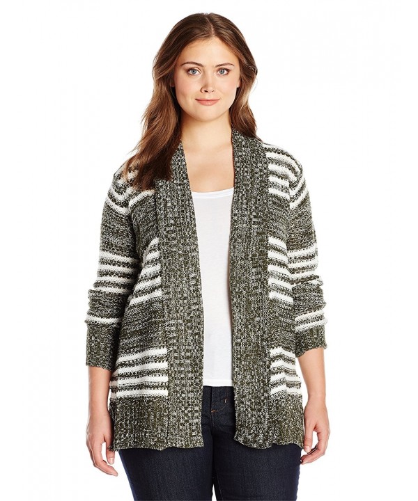 Jason Maxwell Womens Striped Cardigan