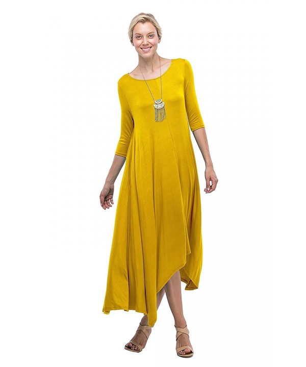 Sleeve Flared Pockets Mustard Medium