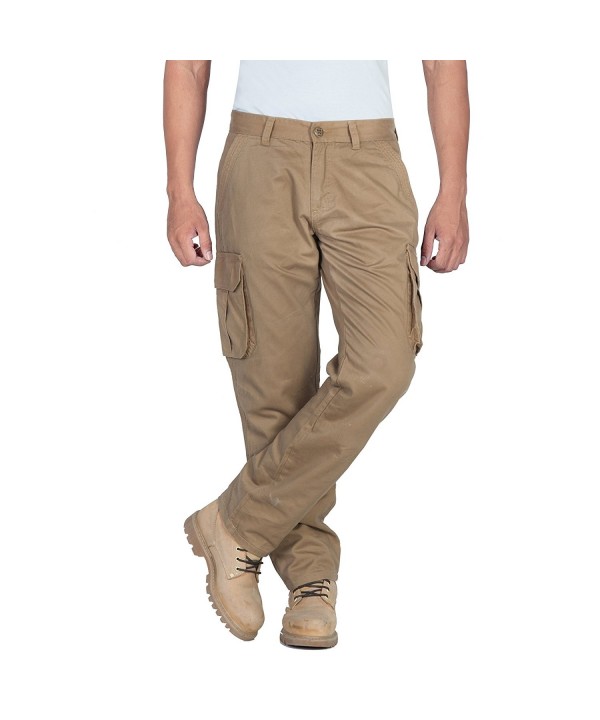 HB Men's Motorcycle Aramid Lined Cargo Pants. Motorcycle Cargo Jeans. 5020 - Khaki - C317Z6RR6HM
