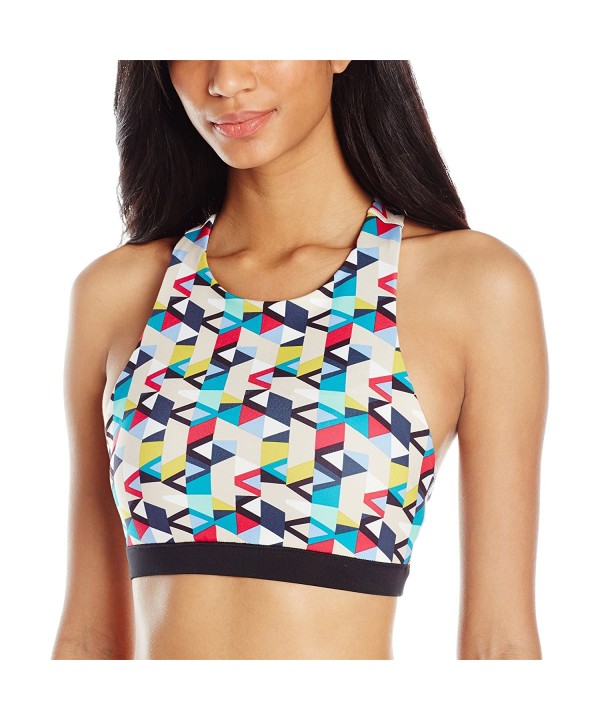 Women's Power Yogi Convertible Sports Bra - White/Grey - CW118ELAHEH