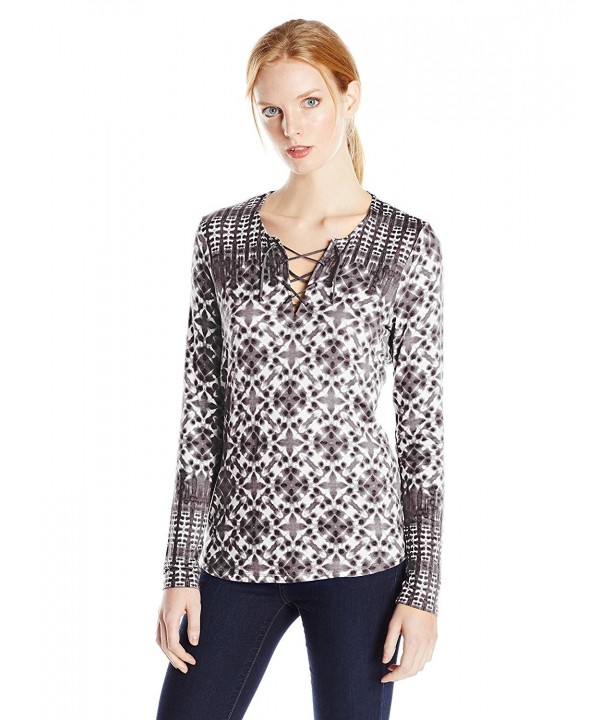 NYDJ Womens Printed Sleeve Medium