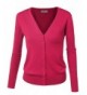 BIADANI Button Cardigan Sweater Magenta