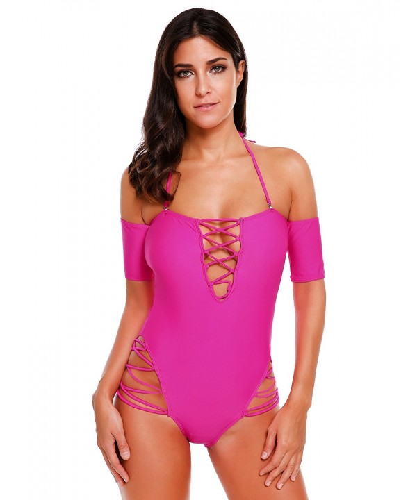 zeagoo Shoulder One piece Bandage Swimsuit