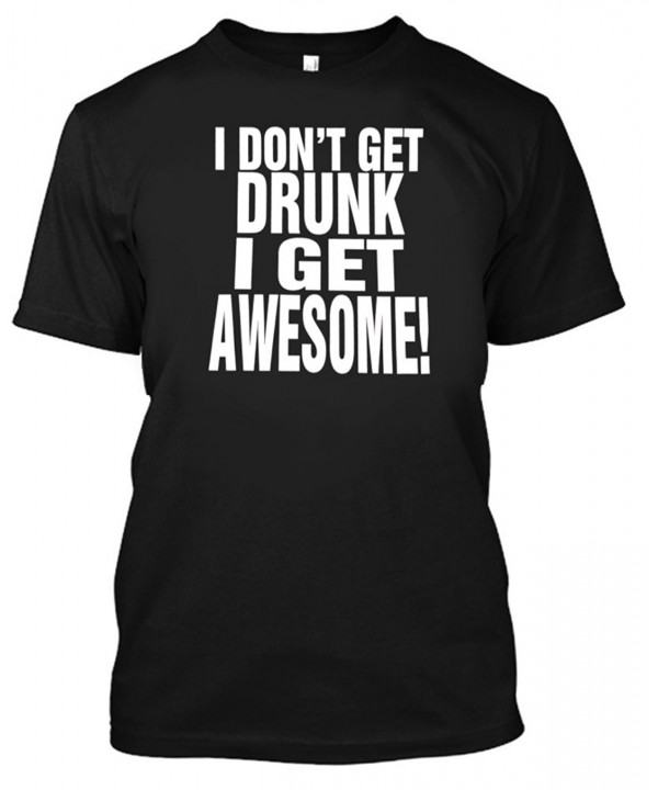Adult Drunk Awesome Shirt Large