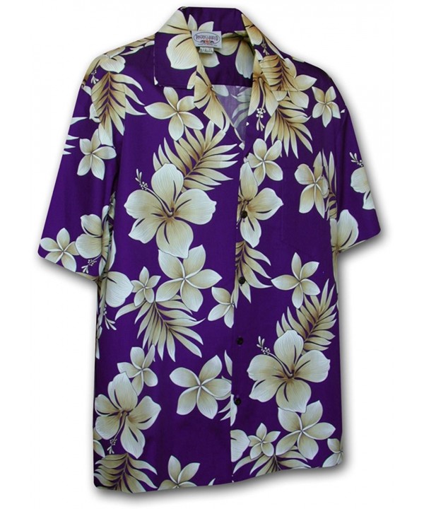 Hawaiian Shirt Men Flowers 2X Large