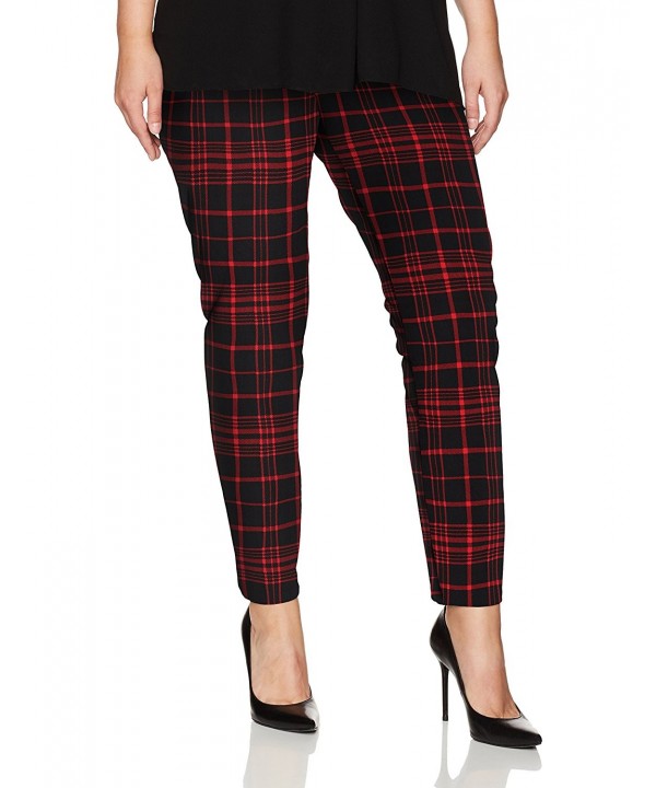 SLIM SATION Womens Print Legging Garnet