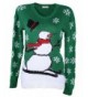 Shineflow Womens Snowman Christmas Sweater