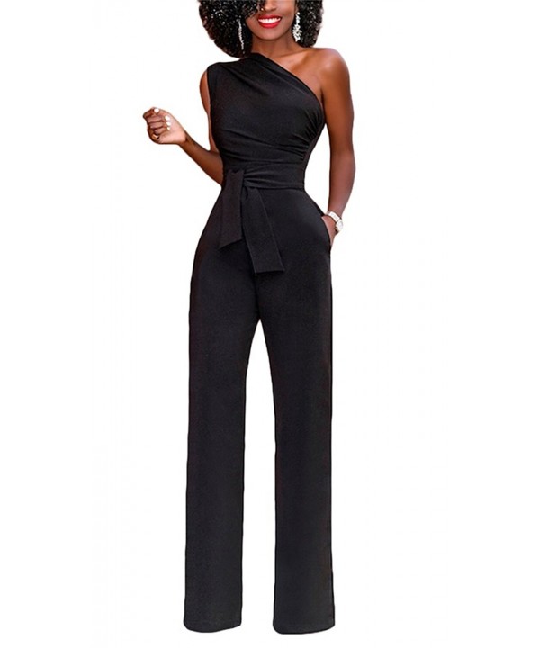 Molisry Casual Shoulder Waisted Jumpsuits