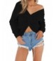 Supplim Womens Backless Sweater Pullover