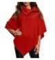 Afibi Womens Hooded Turn Down Poncho