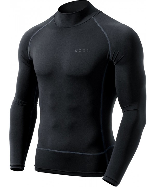 TM MUT72 BKH_Large Tesla Mesh Back Long Sleeved Compression