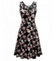 Herou Sleeveless Casual Flared Flower C