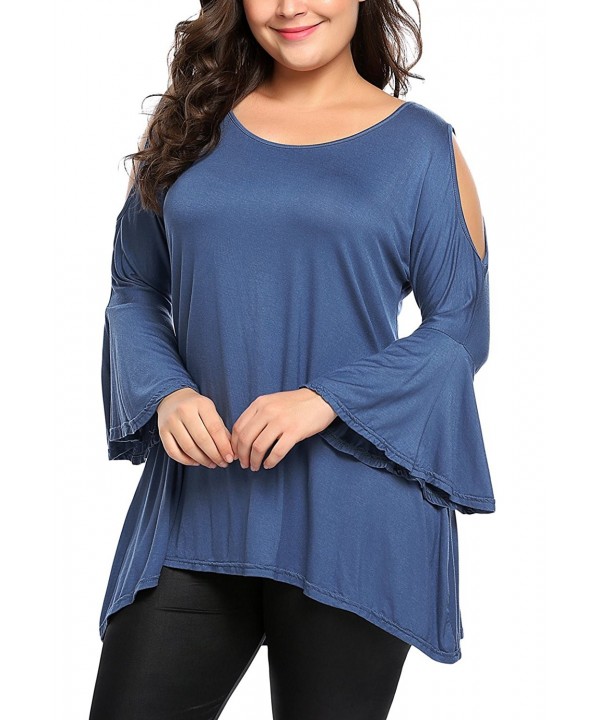 INVOLAND Shoulder Sleeve Neckline Tunics