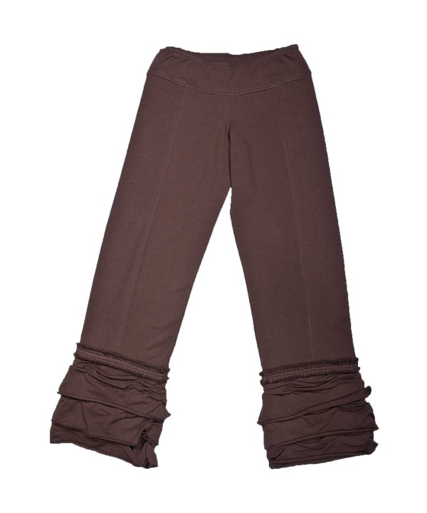 Long Organic Cotton Ruffle Pant