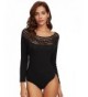 MakeMeChic Womens Shoulder Bodysuit Clubwear