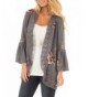 Glomeen Womens Floral Cardigan Patchwork