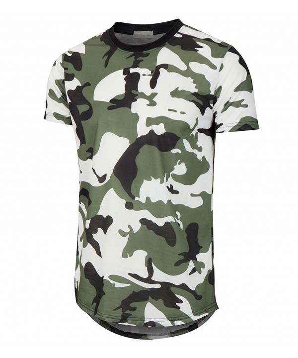 KLIEGOU Hipster Ripped Hemline Camouflage