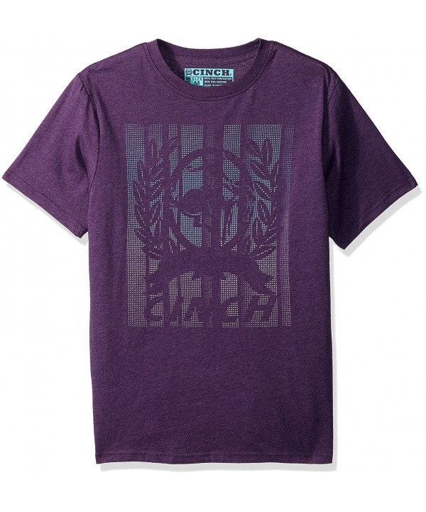 Cinch Sleeve T Shirt Heather Purple