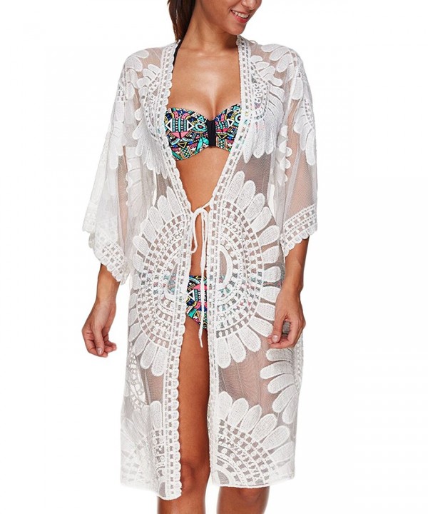 Aboutwome Swimsuit Cardigan Beachwear Oversized