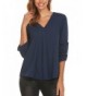 Zeagoo Womens Sleeve Solid Blouse