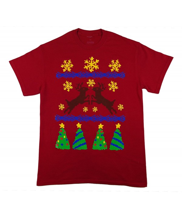 Christmas Sweater Reindeer T Shirt Cardinal