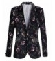 Black Floral Polka Casual Blazer