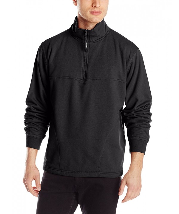 Men's Big & Tall Original Fleece Quarter Zip Thermal Lined - Black ...