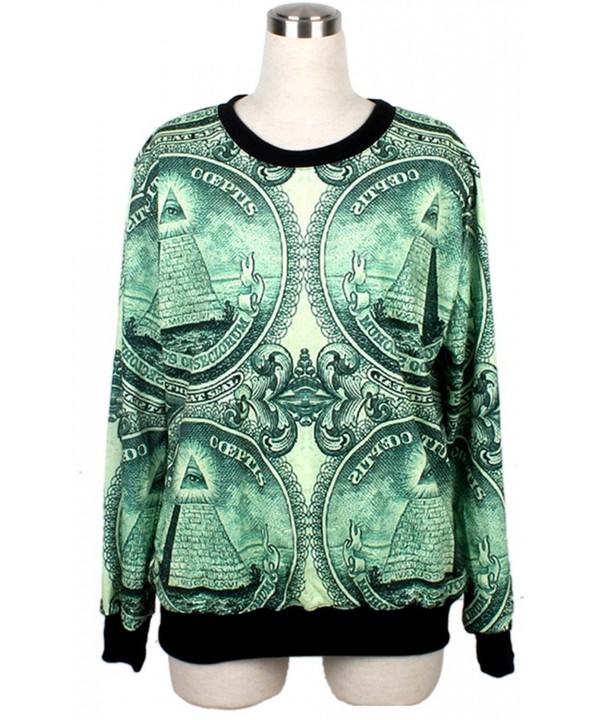 Thenice Womens Digital Pullovers Sweatershirts